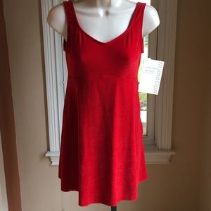 NWT Red crushed velvet dance dress